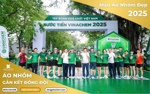 Mẫu áo nhóm đẹp 2025 cho teambuilding Vinachem